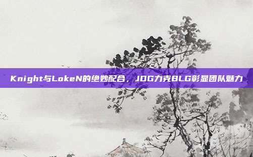 Knight与LokeN的绝妙配合，JDG力克BLG彰显团队魅力  第1张