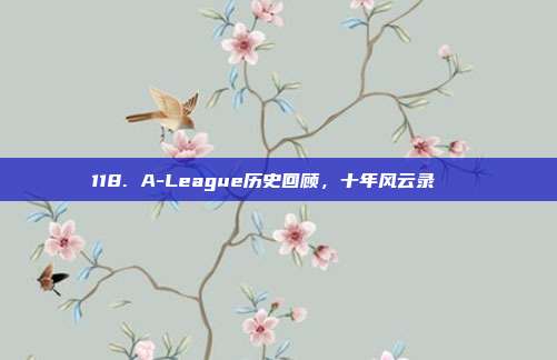 118. A-League历史回顾，十年风云录📖  第1张