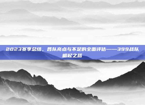 2023赛季总结，各队亮点与不足的全面评估——399战队崛起之路  第1张