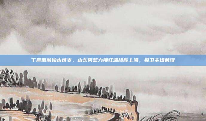 丁彦雨航独木难支，山东男篮力挽狂澜战胜上海，捍卫主场荣耀  第1张