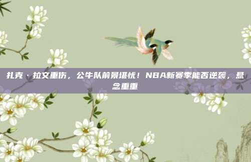 扎克·拉文重伤，公牛队前景堪忧！NBA新赛季能否逆袭，悬念重重  第1张