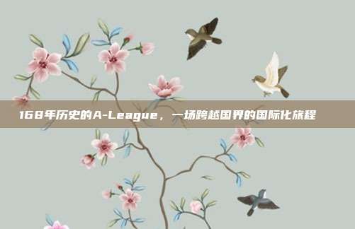 168年历史的A-League，一场跨越国界的国际化旅程🚀  第1张