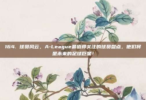 164. 球员风云，A-League最值得关注的球员盘点，他们将是未来的足球巨星！  第1张